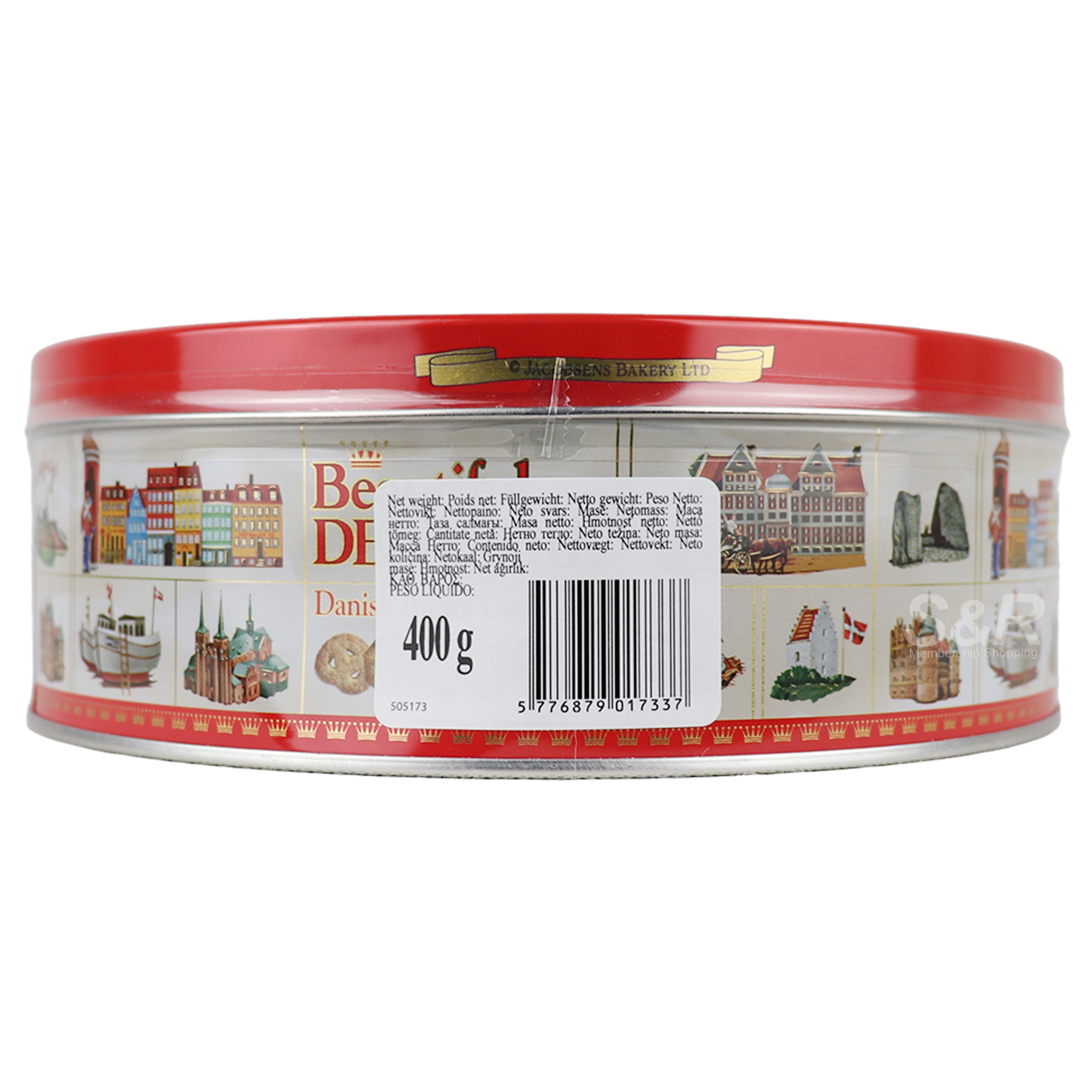 Jacobsens Beautiful Denmark Danish butter Cookies 400g