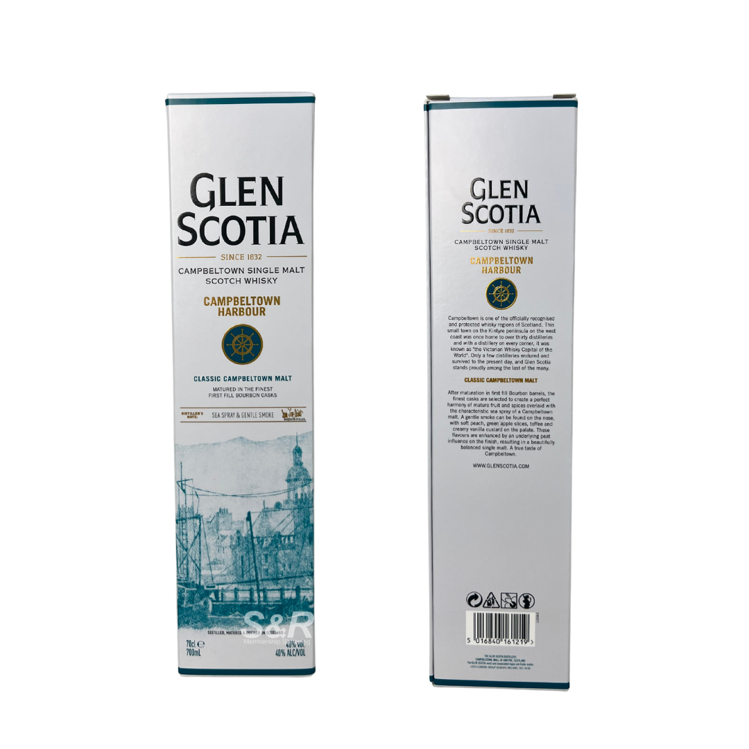 Glen Scotia Campbeltown Harbour Scotch Whisky 700mL Glen Scotia Campbeltown Harbour Scotch Whisky 700mL