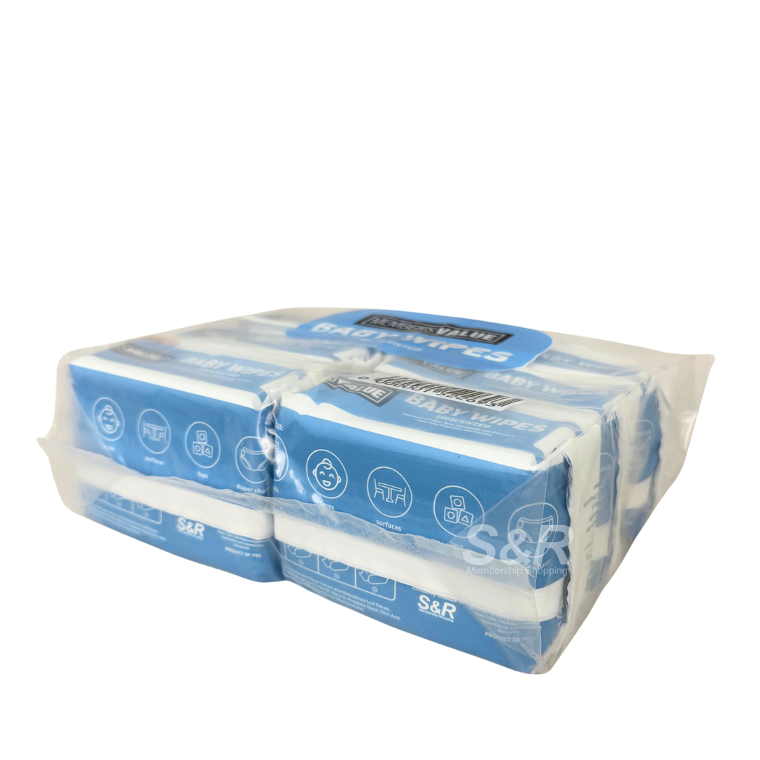 Member's Value Baby Wipes Unscented 30 wipes x 6 packs Member's Value Baby Wipes Unscented 30 wipes x 6 packs