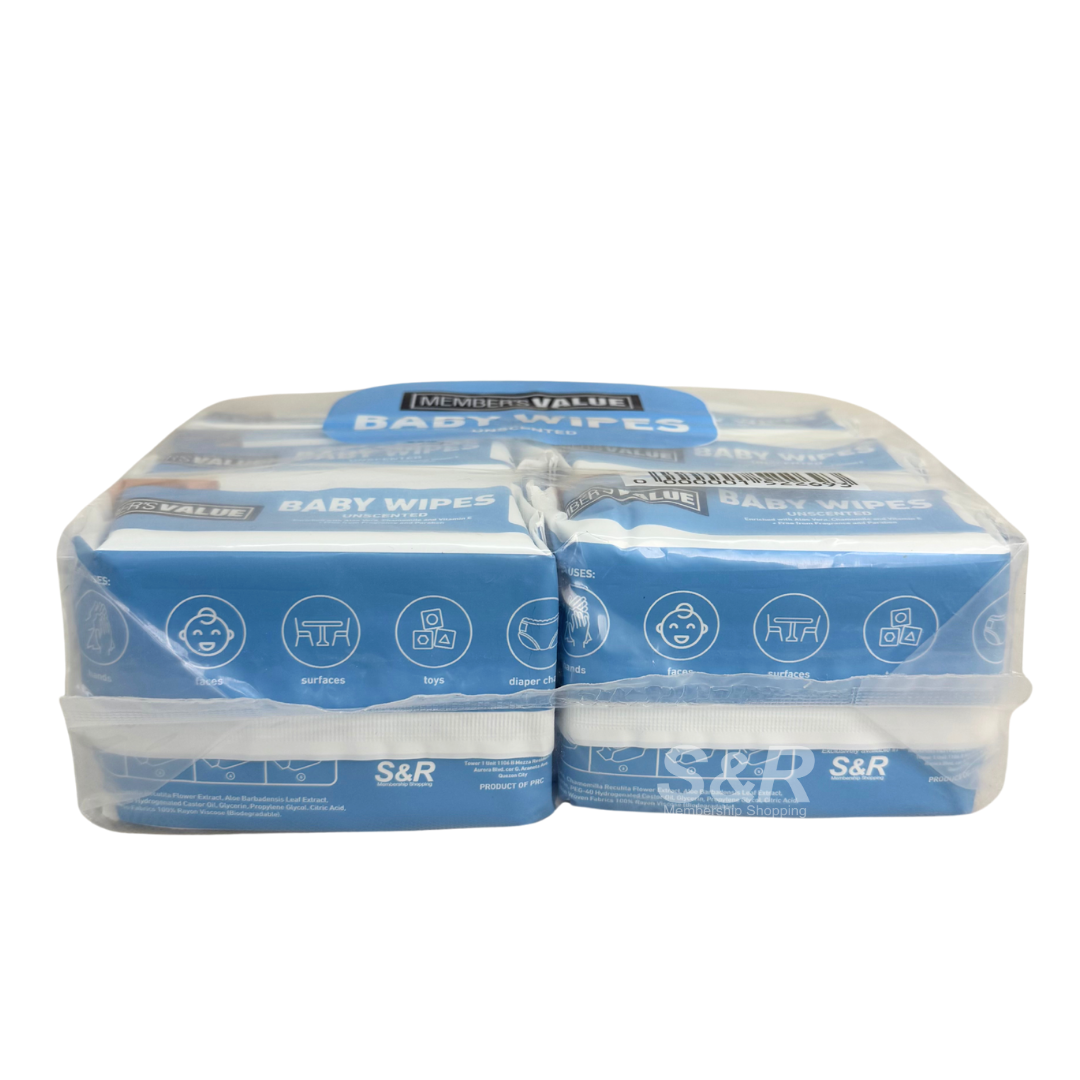 Member's Value Baby Wipes Unscented 30 wipes x 6 packs Member's Value Baby Wipes Unscented 30 wipes x 6 packs