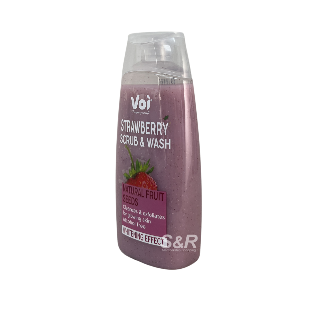 Voi Strawberry Scrub & Wash Whitening Effect 400mL