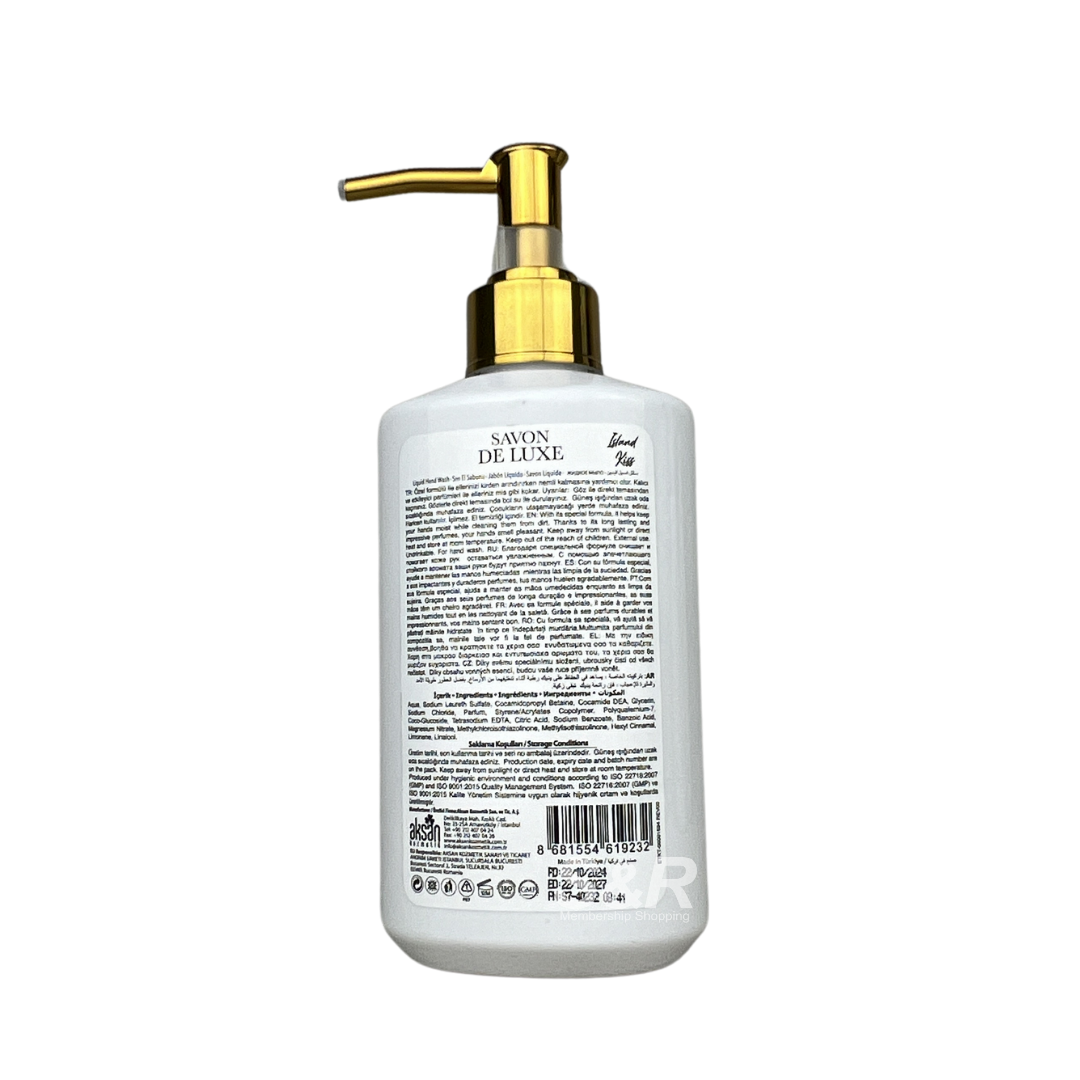 Savon De Luxe Island Kiss Luxury Hand Soap 400mL Savon De Luxe Island Kiss Luxury Hand Soap 400mL