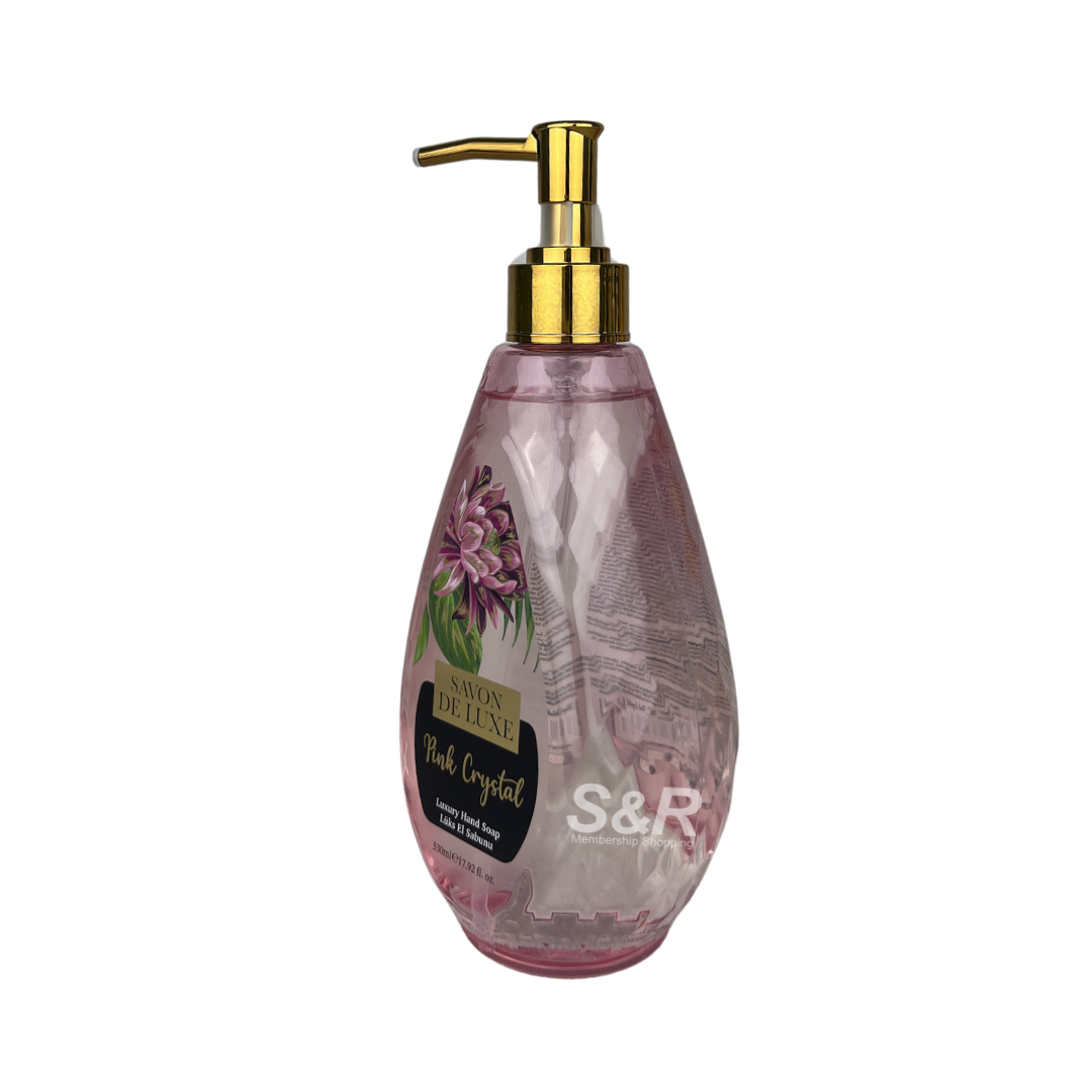 Savon De Luxe Pink Crystal Luxury Hand Soap 530mL