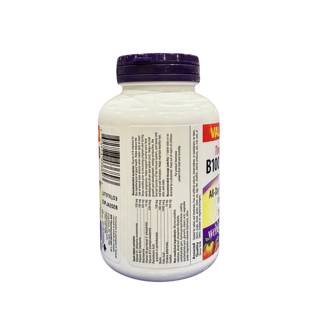 Webber Naturals Timed Release B100 Complex 400 capsules