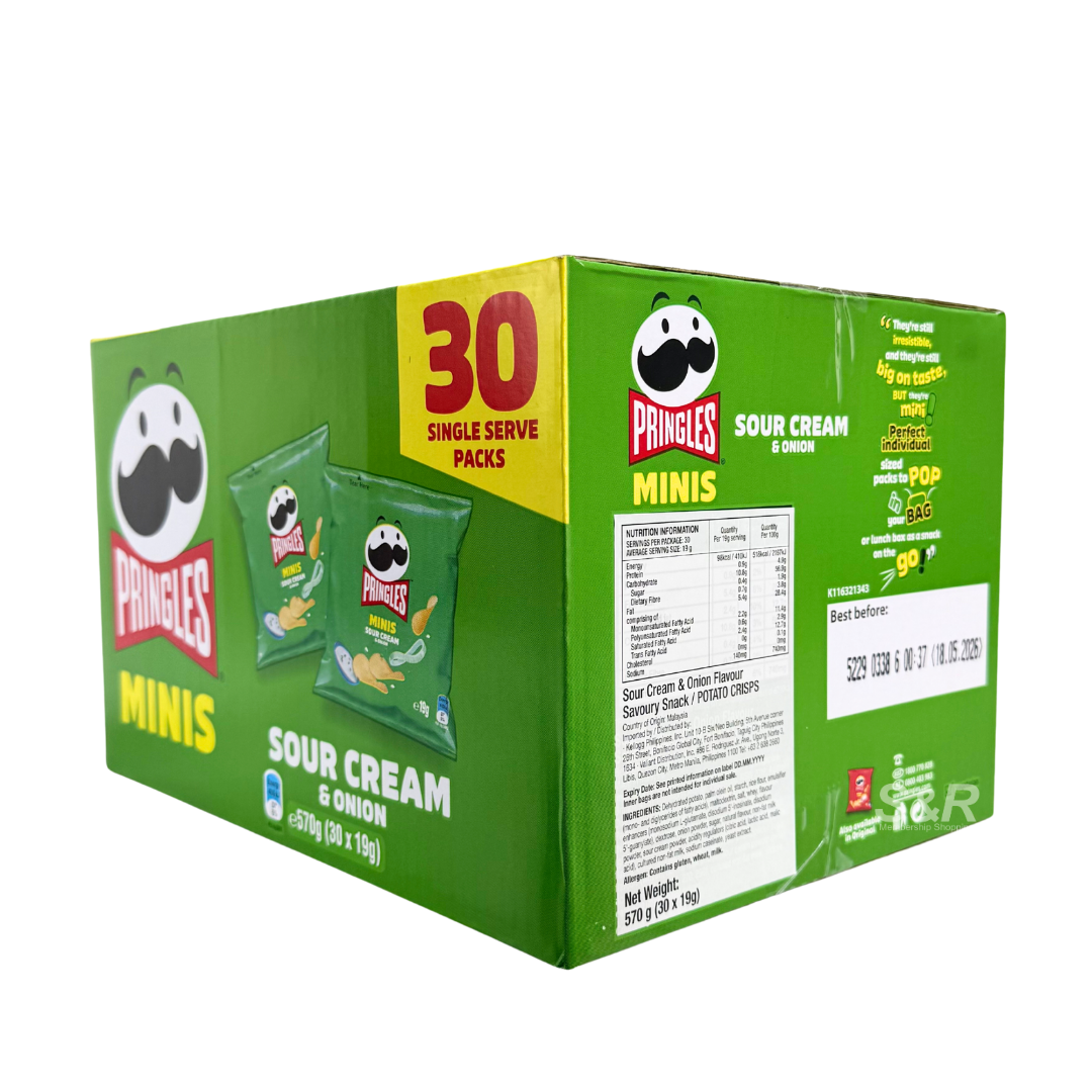 Pringles Sour Cream & Onion Minis 30 packs