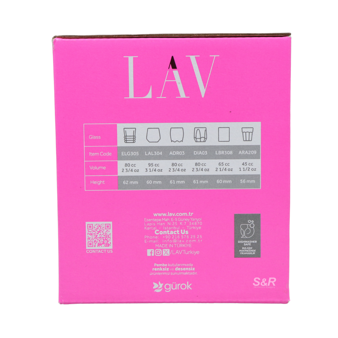 Lav Full House Parties 12-piece Glass Set