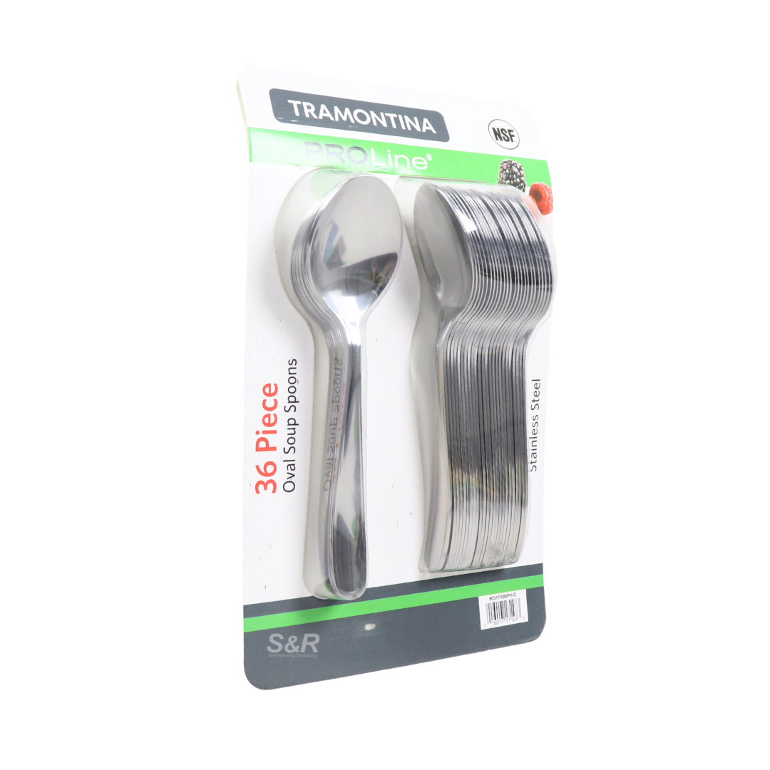 Tramontina Pro Line 36-piece Oval Soup Spoons