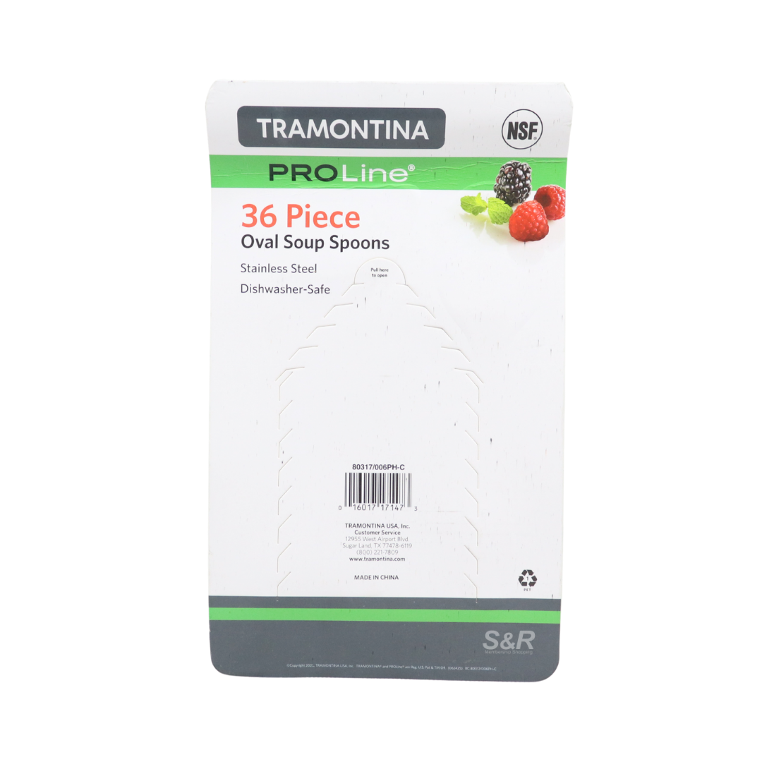 Tramontina Pro Line 36-piece Oval Soup Spoons