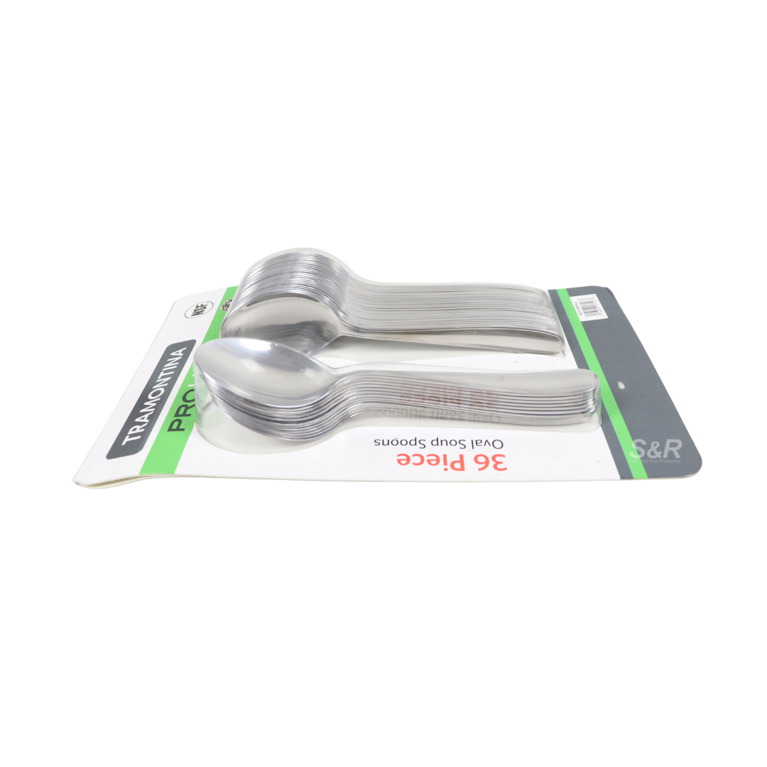 Tramontina Pro Line 36-piece Oval Soup Spoons