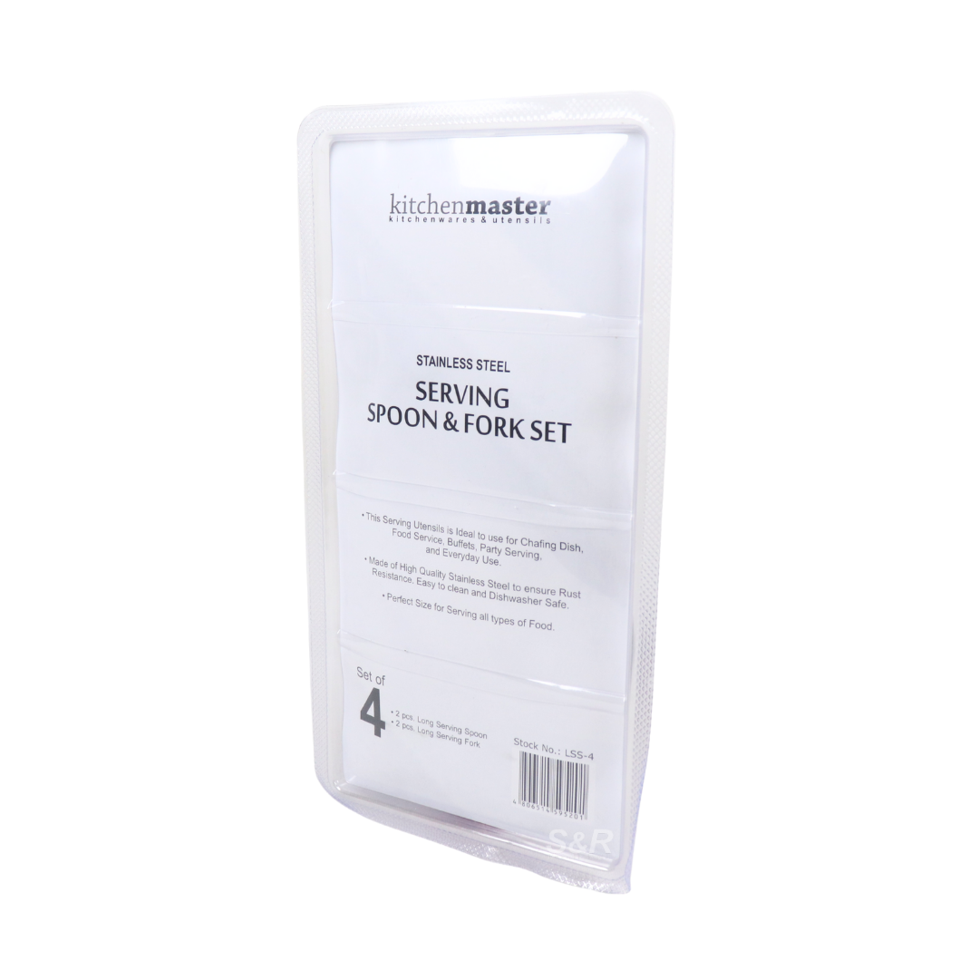 Kitchen Master Serving Spoon & Fork Set of 4