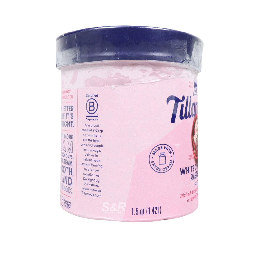 Tillamook White Chocolate Raspberry Ice Cream 1.42LTillamook White Chocolate Raspberry Ice Cream 1.42L