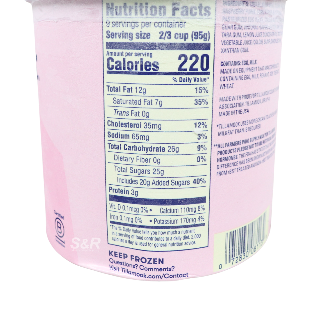 Tillamook White Chocolate Raspberry Ice Cream 1.42LTillamook White Chocolate Raspberry Ice Cream 1.42L