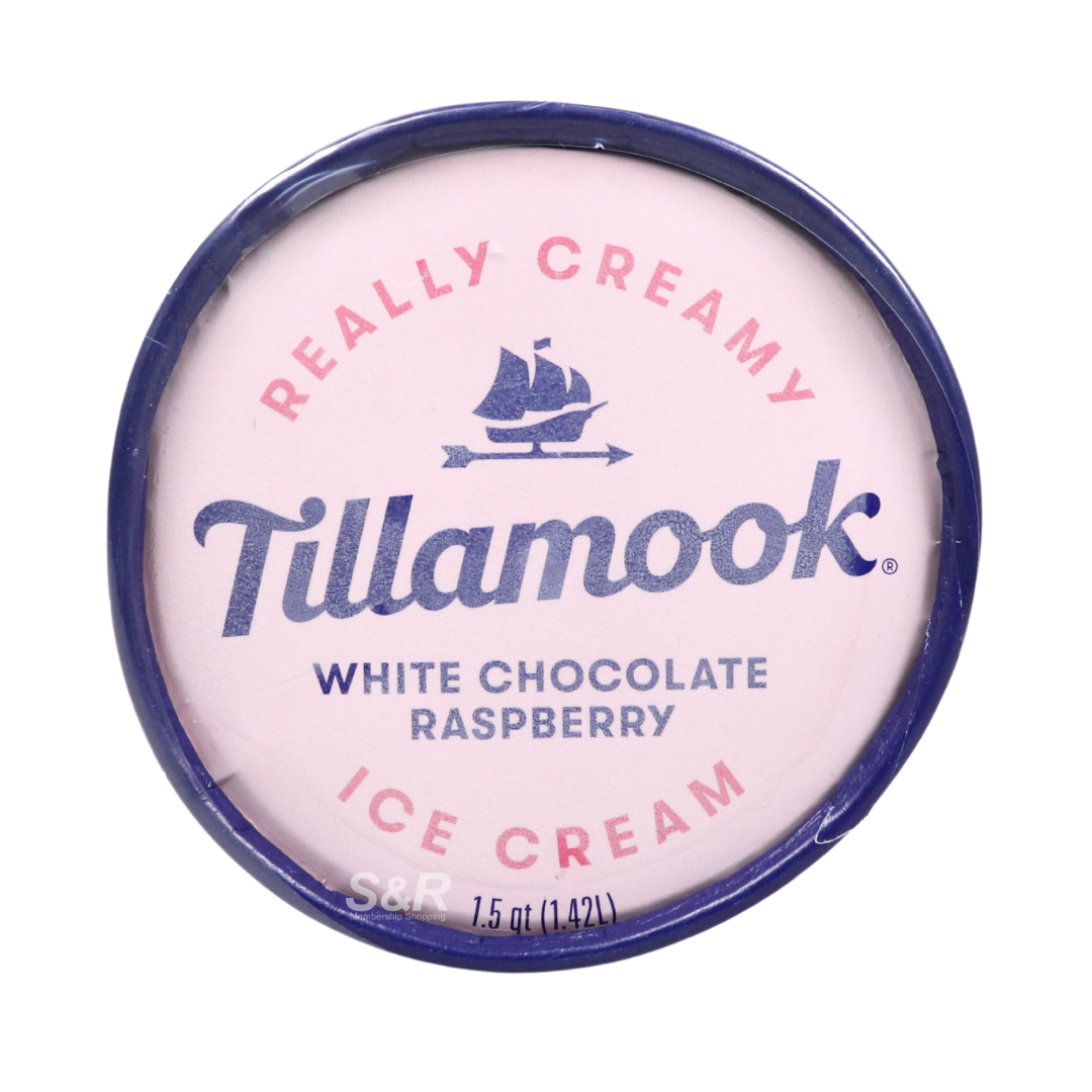 Tillamook White Chocolate Raspberry Ice Cream 1.42LTillamook White Chocolate Raspberry Ice Cream 1.42L