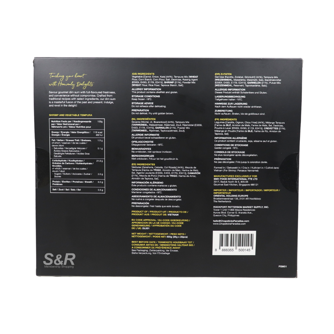 Chopsticks Paradise Shrimp & Vegetable Tempura 500g