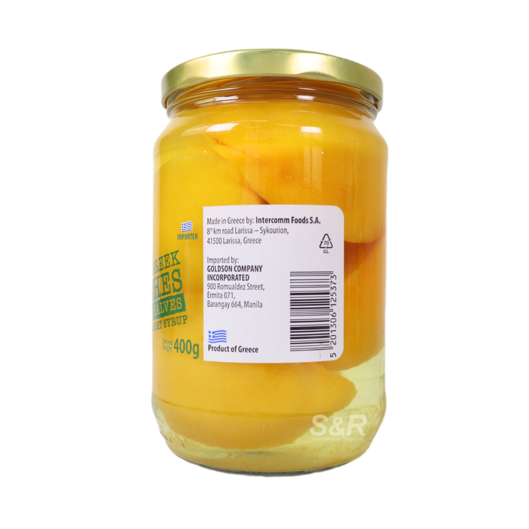 Delphi Greek Peaches Halves in Light Syrup 680g