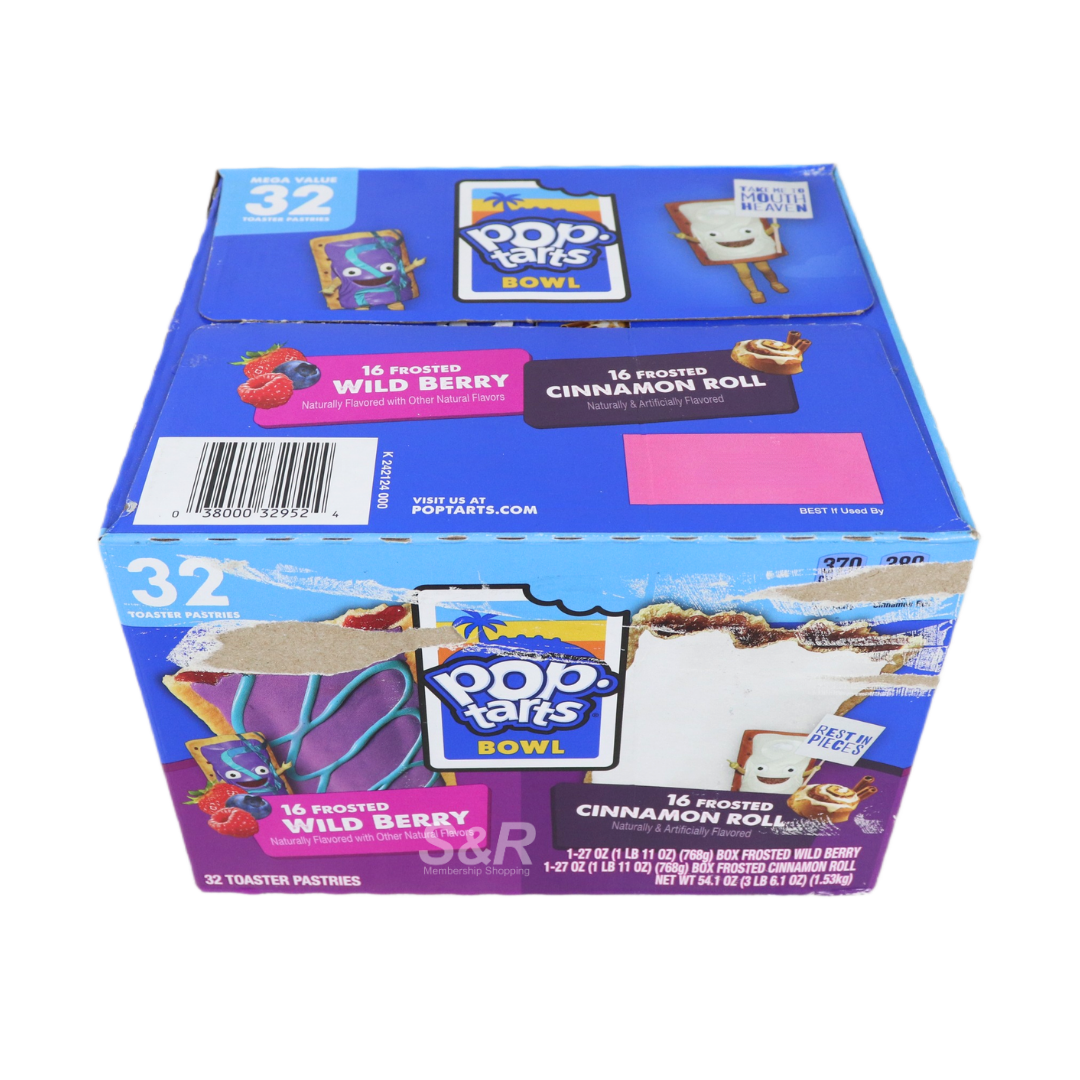 Pop Tarts Bowl Wild Berry & Cinnamon Roll Mix 32s