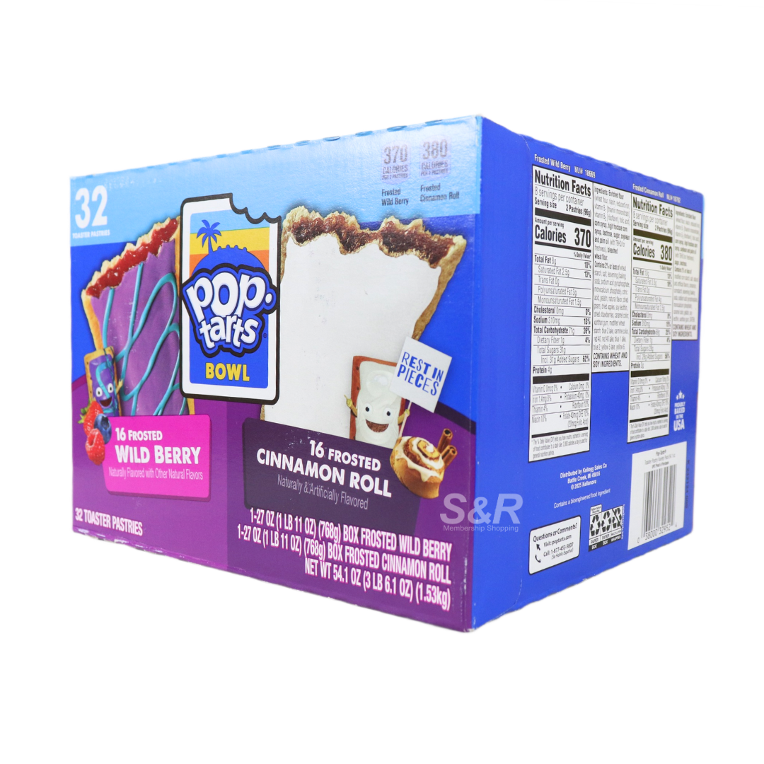 Pop Tarts Bowl Wild Berry & Cinnamon Roll Mix 32s