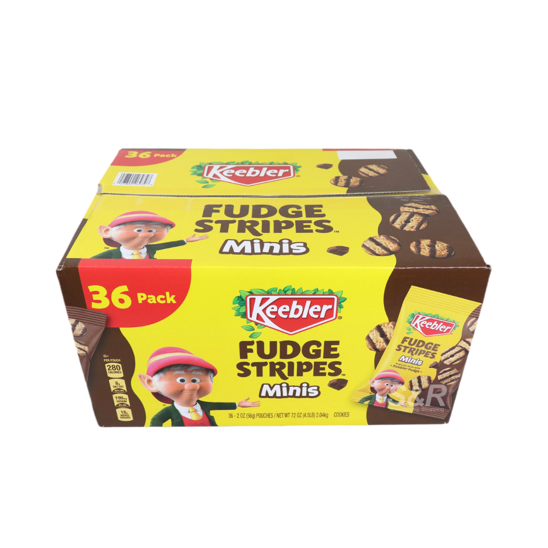 Keebler 36-pack Fudge stripes Minis 2.04kg