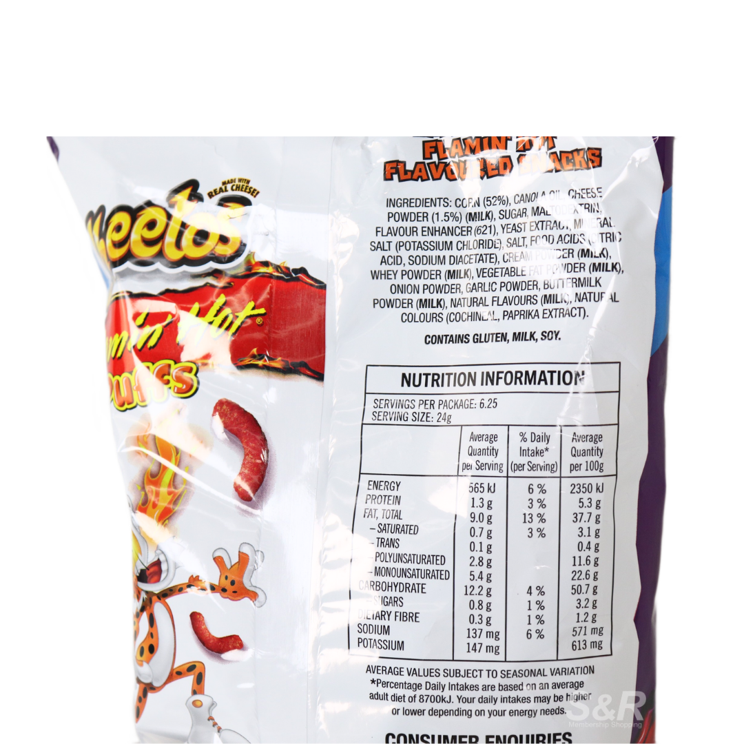 Cheetos Flamin' Hot Puffs Party Bag 150g