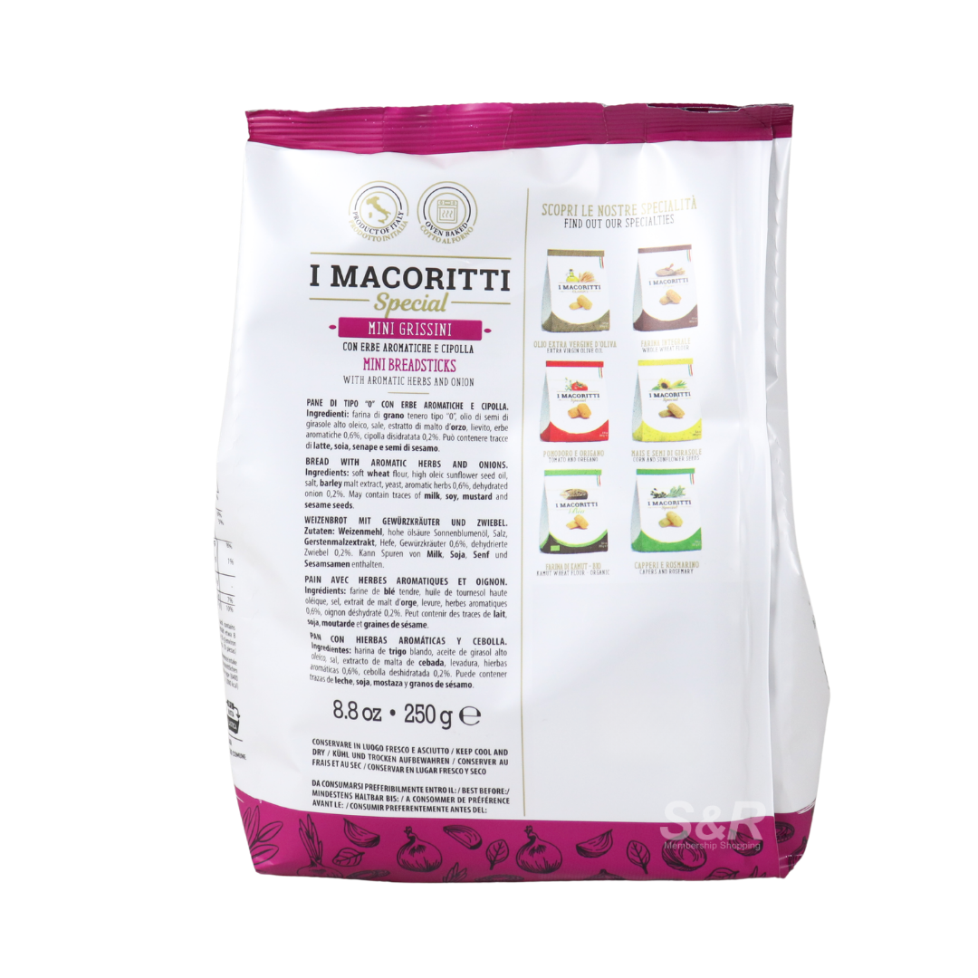 I Macoritti Mini Grissini Breadsticks 250g